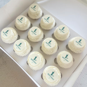 Personalised Image Mini Cupcakes (price is per 12)