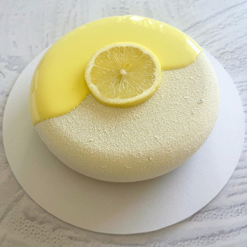 Lemon Velvet Spray Cake