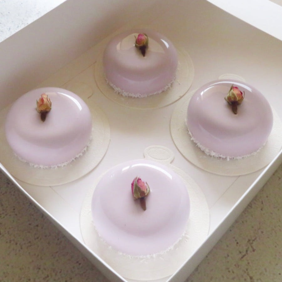 Mini Lilac Glaze Cakes