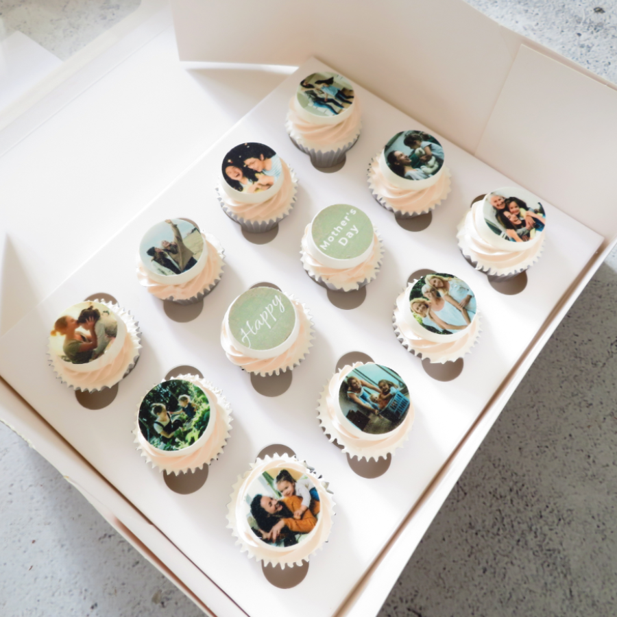 Personalised Image Mini Cupcakes (price is per 12)